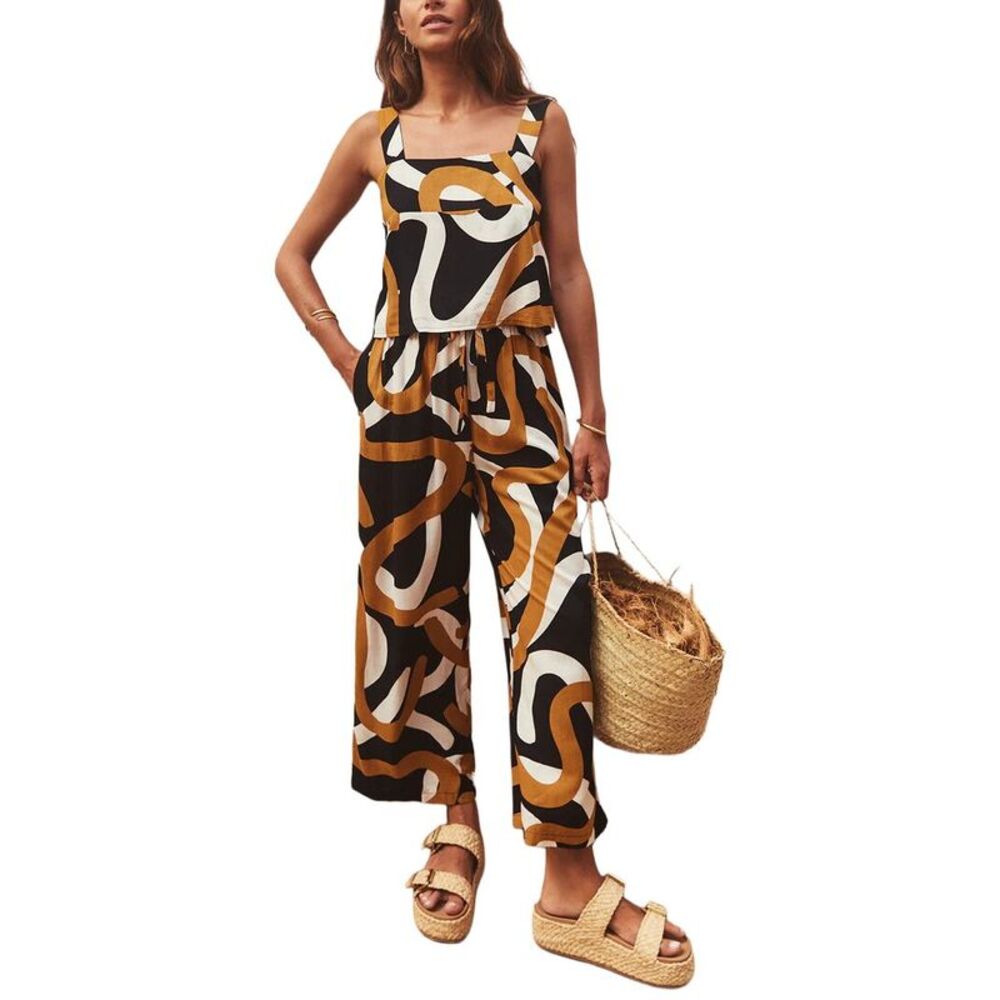 Amina Glam Womens  2Pc Top & Pant Set